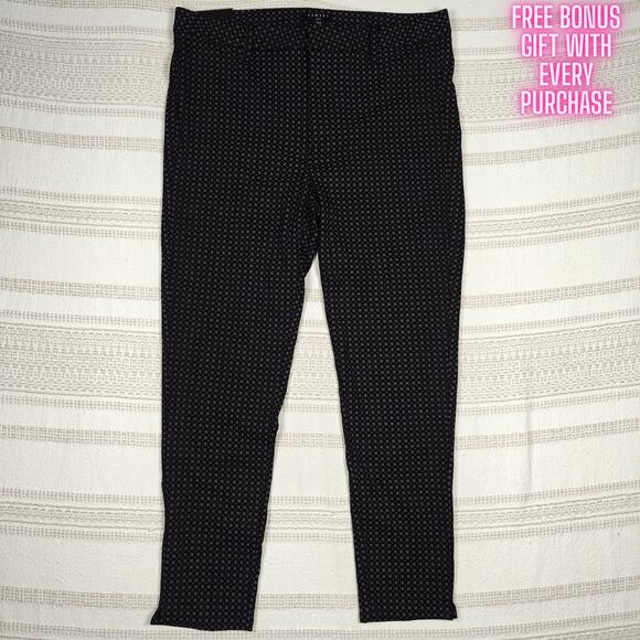 Tinsel Black Gray Print Skinny Pants Women’s Size 31 Stretch Work Career NWT - Picture 1 of 9
